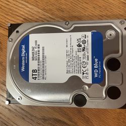WD Blue 4TB HDD Hard Drive For Gaming PC Parts For Sale 