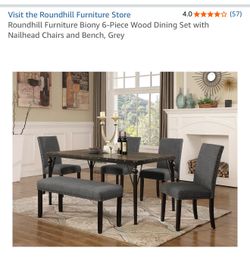 Dining table with one chair