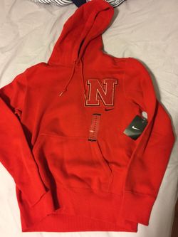 Red Nike hoodie