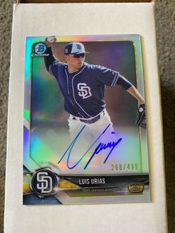 2018 Bowman Chrome Padres Luis Urias Auto /499