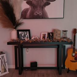 Beautiful brand new black console table