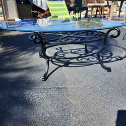 Black Base Glass Top