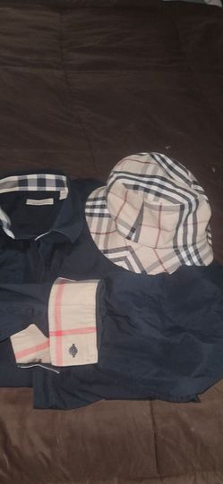 Burberry Nova Check Shirt and Bucket Hat Set