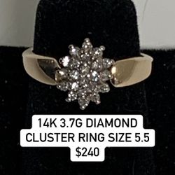 Diamond Cluster Ring #25607