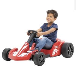 ReadyGO 12V Asphalt Racer Go Kart, Battery Powered Ride-on, High Speed Mode (5 MPH) - RED