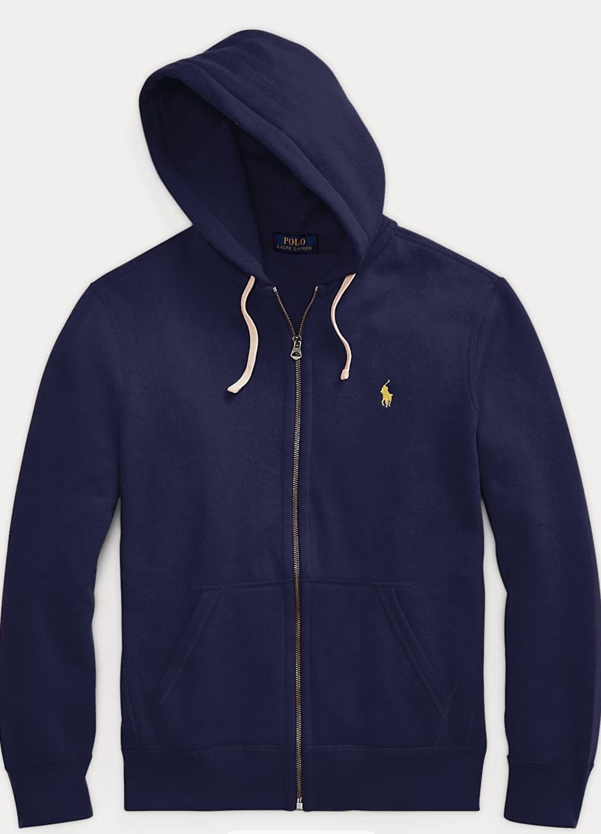Polo Zipper Hoddie Dark Blue Mens Fleece Zip