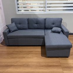 Brand New Sleeper Sectional Sofa with Storage / Sofa Cama Seccional con Almacenamiento … Fast 🚚