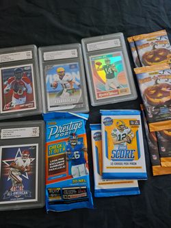 Gem 10 Lot, Kyler Murray RC, Score Rookies Josh Allen Lamar Packs Panini Football Topps Cards