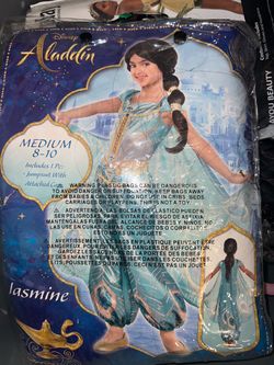 Disney Aladdin Jasmine Girls Costume Medium 8-10