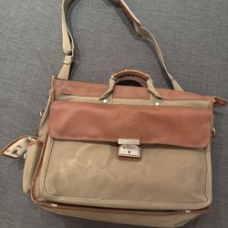 Vintage LA Lakers Leather Messenger Bag W Strap And Key