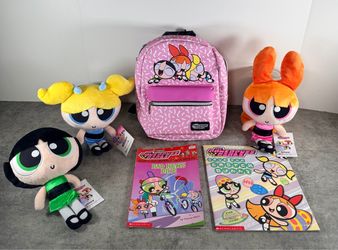 Powerpuff Girls Bundle – Plush, Backpack & Books