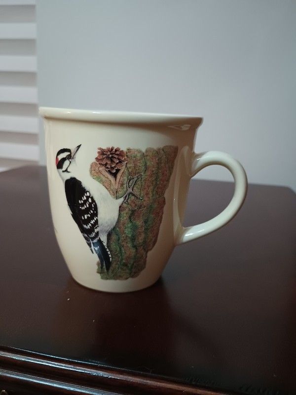 CJ Wildlife Coffee Mug Downy Woodpecker