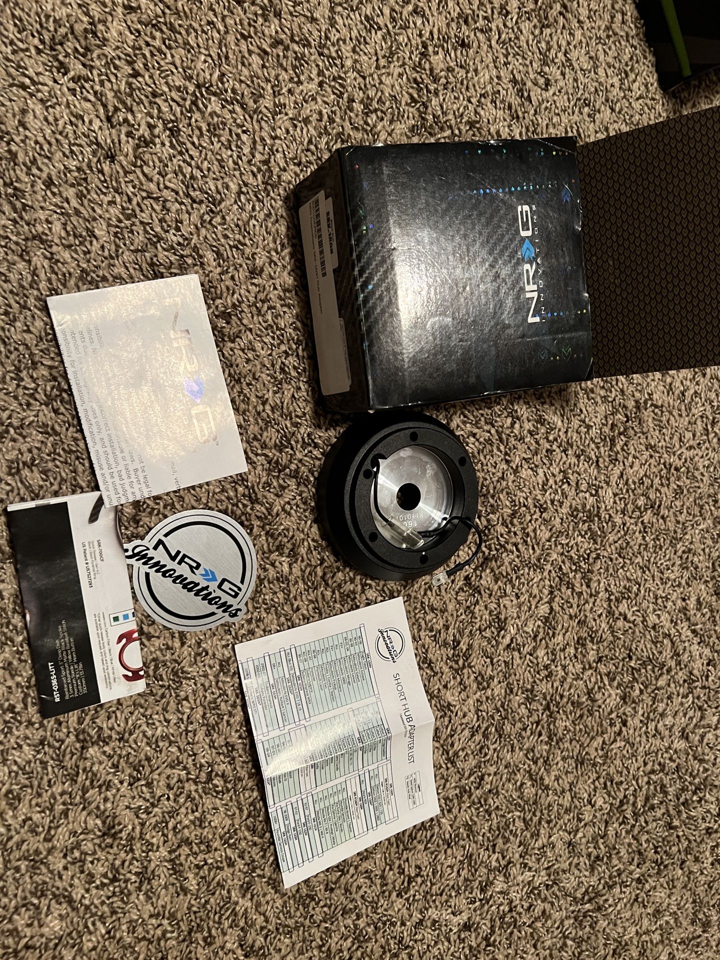 Short Nrg Steering Wheel Adapter