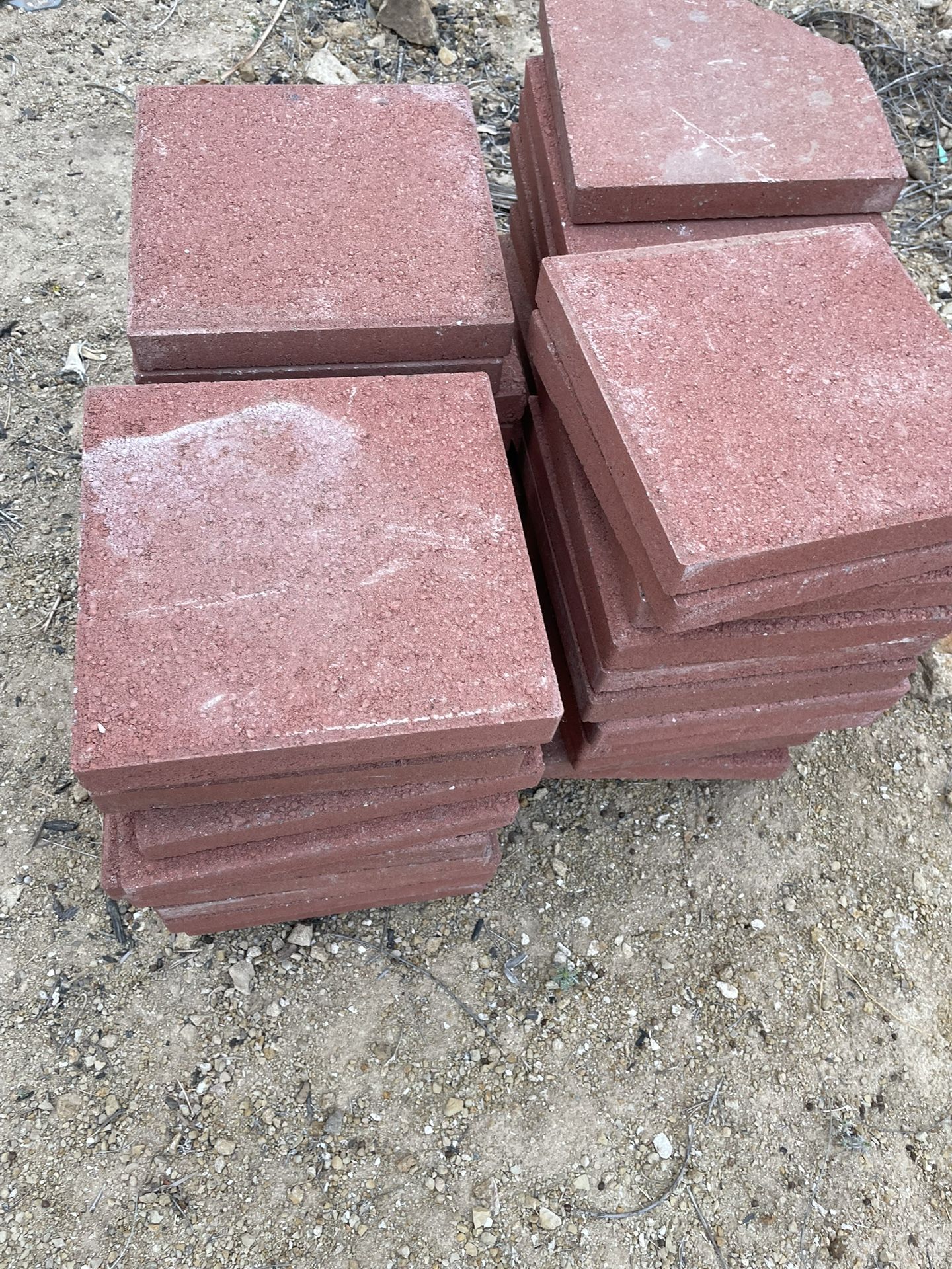 44  Red Pavers / Stepping Stones 12 X12 Inches