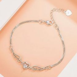 Ladies Diamond CZ Stone Bracelet 