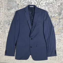 Bar III Slim Fit Men's Size 38L Blue 2 Button Jacket Blazer