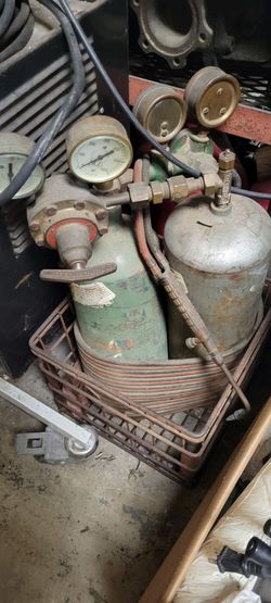Oxygen and Acetylene tank
