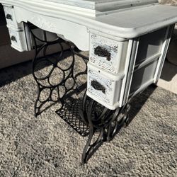 Antique Singer Sewing Machine Table