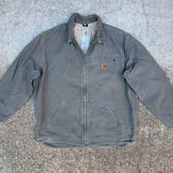 Vintage Men’s Carhartt Jacket Size XL Green Gray