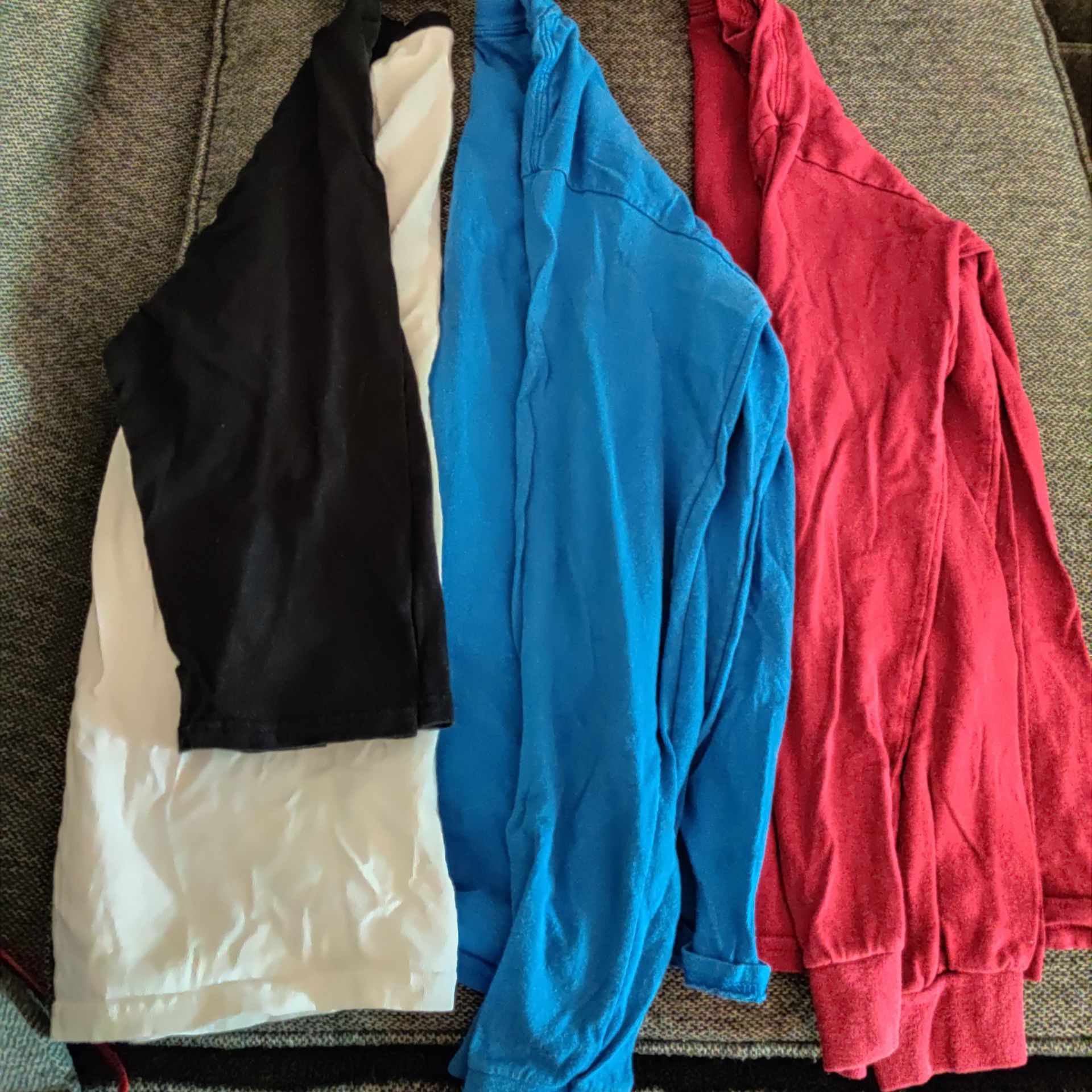 Two Long Sleeve Tees, One Baseball Tee