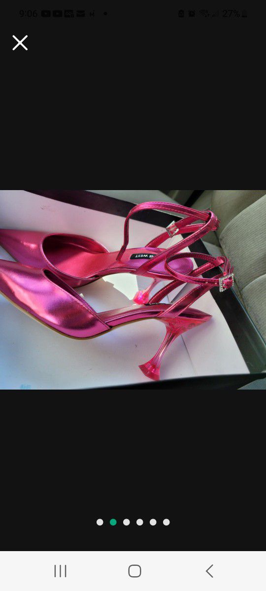 Hot Pink Heels Sz On Box