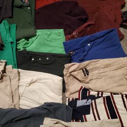 30 Pc Adult Male Clothing Lot Jeans Pants Shirts BUlk Clothes