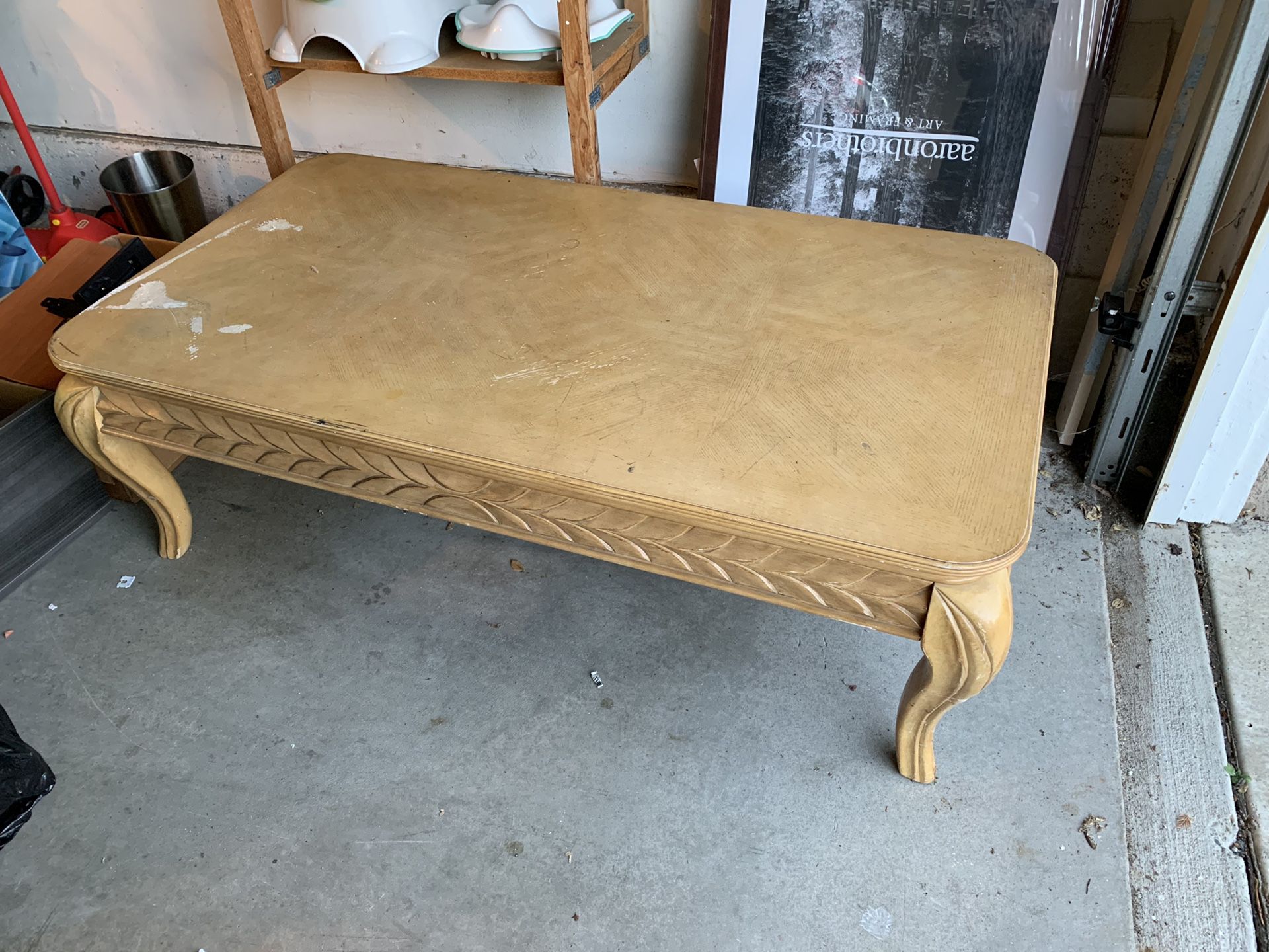 Free big wooden table