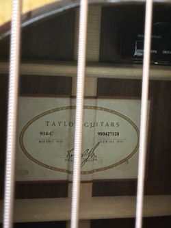 1998 Taylor 914-C Grand Auditorium (Acoustic-Only, Cindy Inlay) – Pristine Condition w/ OHSC