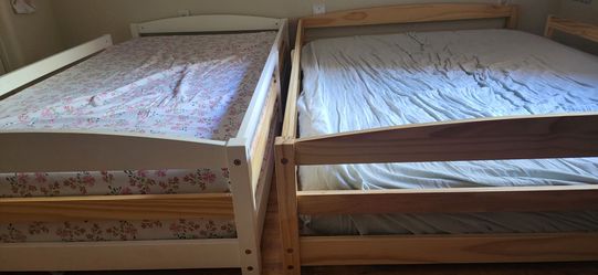 Wooden Non- toxic Montessori Twin & Full Bed Frames - $200 for Both