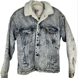 Vintage Levi's Denim Cotton Lined Jacket