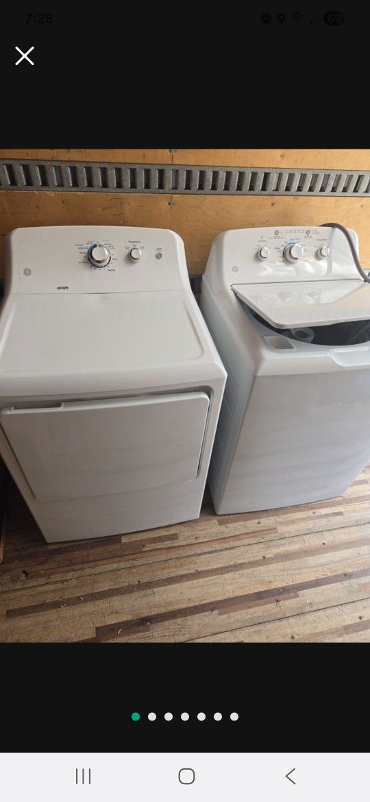 Matching GE Washer And Dryer 
