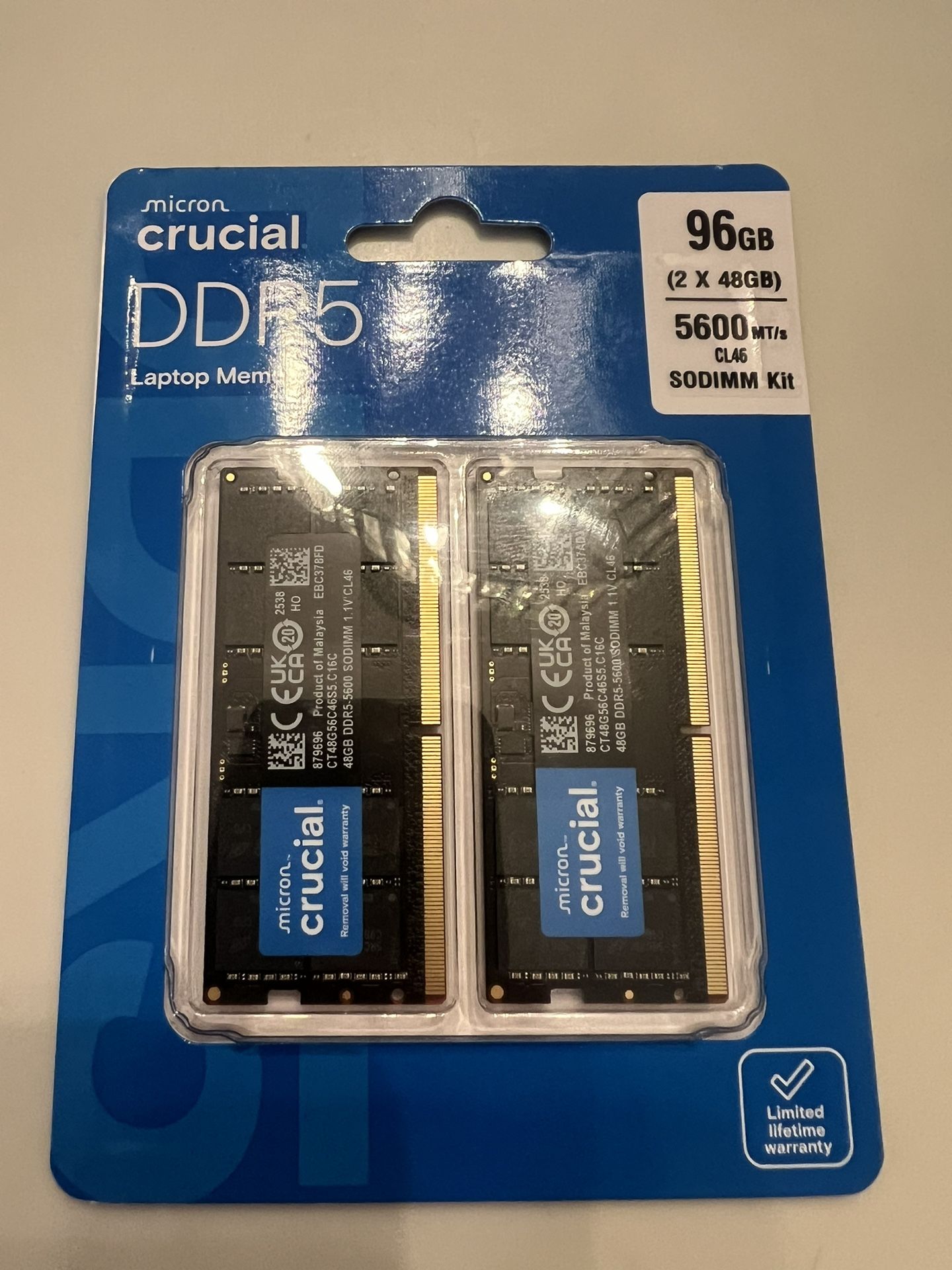 Micron Crucial DDR5 Laptop Memory