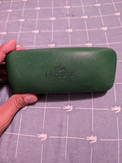 Lacoste sunglasses case green
