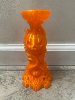 Orange pumpkin halloween Tealight holder