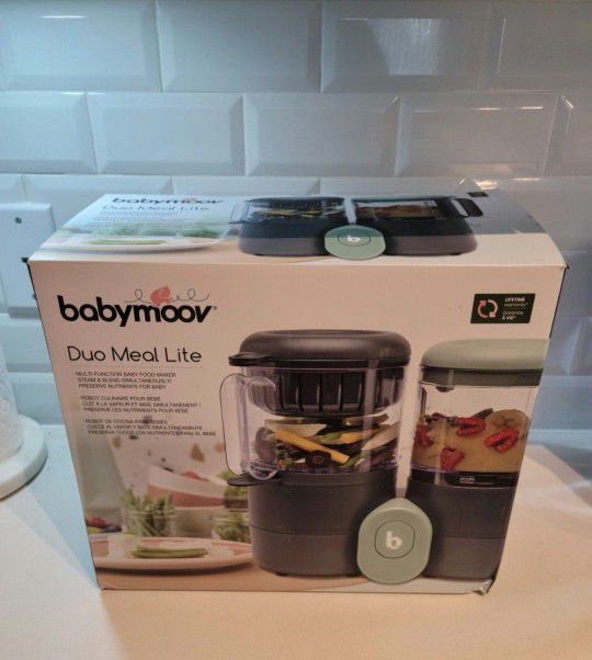 Babymoov Duo Meal Lite - Baby Food Maker - Steam, Puree And Blend