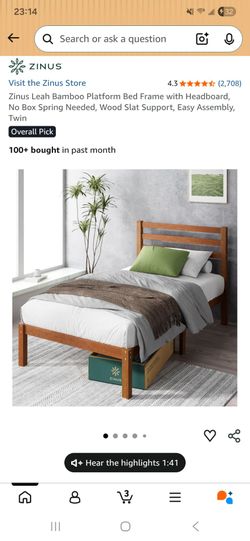 Bamboo Bed Frame (Twin)