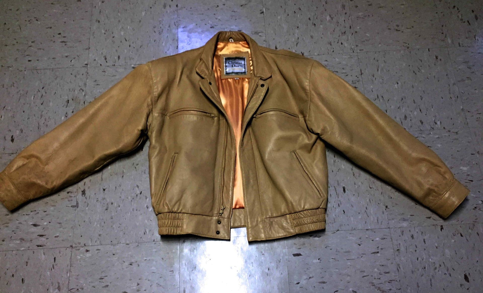 Men’s Christian Dior Leather Driving Jacket