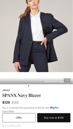 SPANX Navy Blazer & Pants size: XS