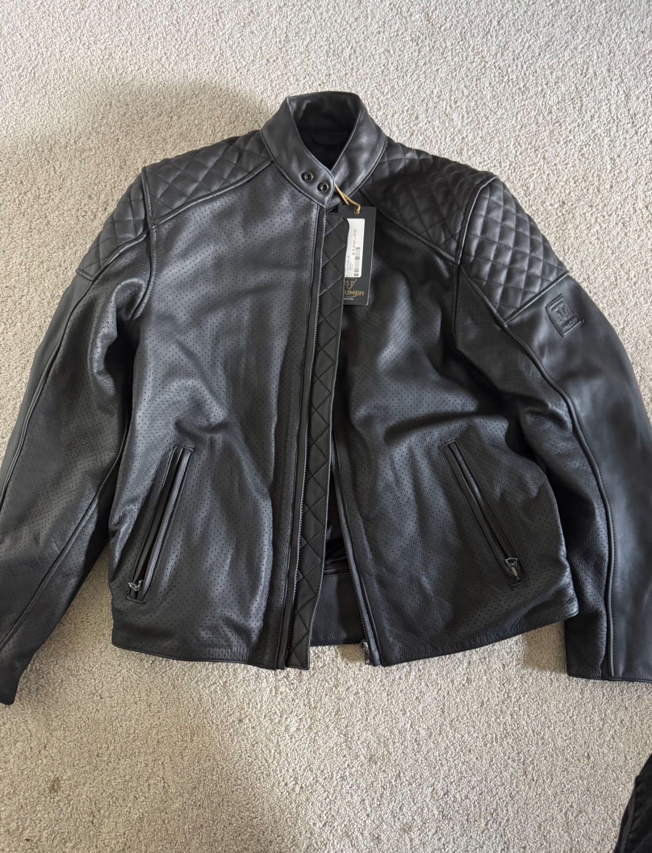 NEEDS TO GO TODAY - NEW Triumph Braddan Leather Jacket