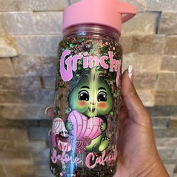 Custom Snow Globe - Kids Sippy Cup 10 oz