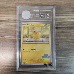 Pikachu black star promo #124 TAG 9