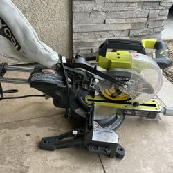 Ryobi 10 amp corded 7-1/4 “ compound sliding miter saw