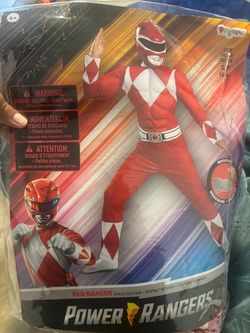 Red ranger costume size kids small (4-6)