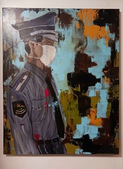 ORIGINAL Acrylic Painting on Stretched Canvas (24"x 30") by Artist Alix Brett