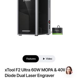 xTool F2 Ultra 60W MOPA Laser engraver New