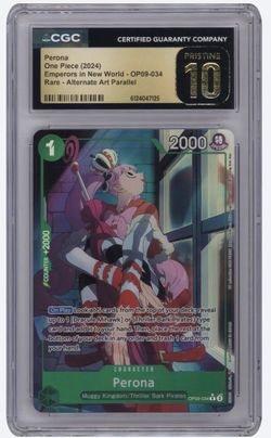Perona One Piece (2024) Emperors in New World - OP09-034 Rare - Alternate Art Parallel