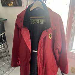 Vintage 1999 Official Ferrari Rain Jacket 
