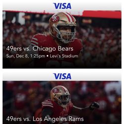 49ers Vs Chicago Bears Free Food/Drinks!