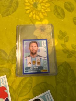 Messi panini blue 2026 World Cup sticker