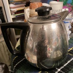 Vintage Saladmaster Jet-O-Matic Percolator 10 Cup Coffee Maker has cord but no inside parts